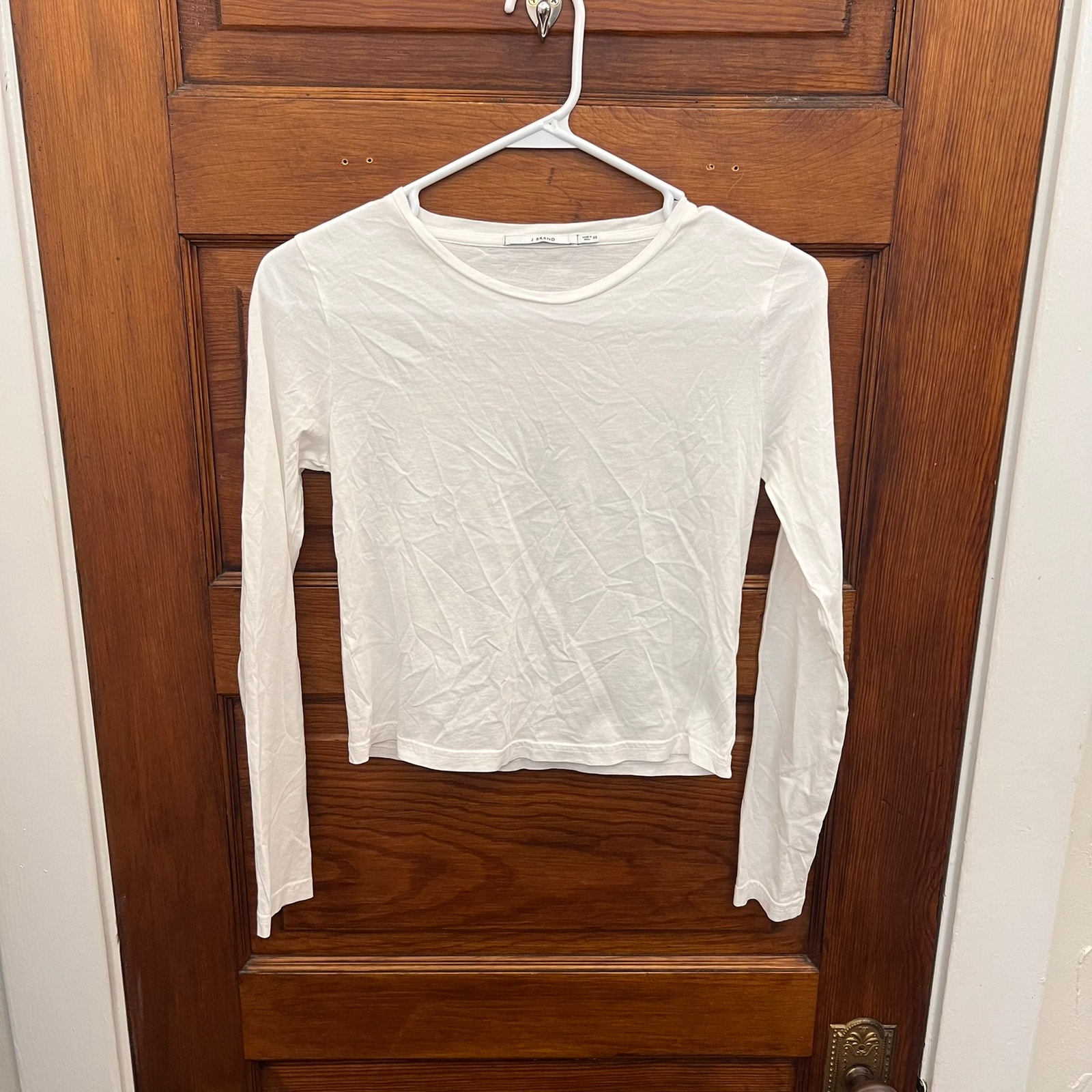 J Brand Womens Carolina Long Sleeve Tee White Size Xs 108
